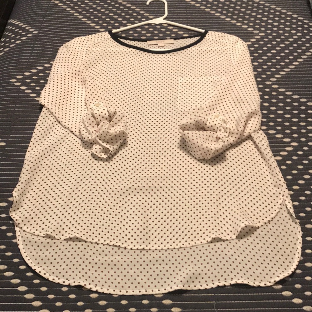 Gorgeous Loft Polka Dot Top!